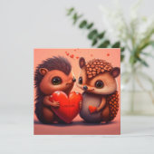 Carte Dessin de Saint Valentin (Debout devant)
