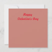 Carte Dessin de Saint Valentin sur mesure (Dos)