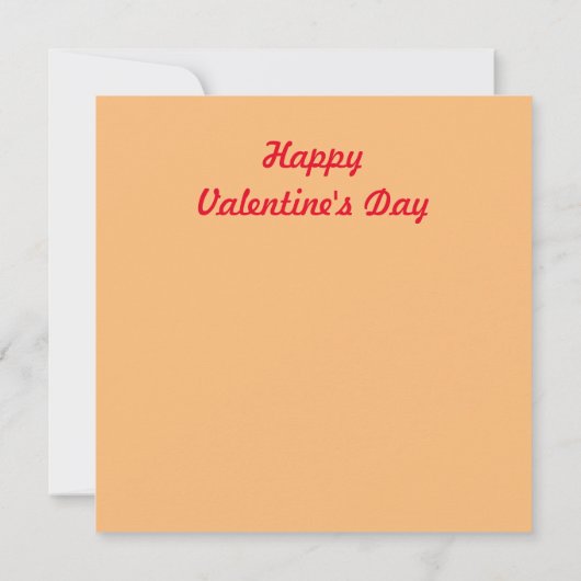 Carte Dessin de Saint Valentin sur mesure (Dos)