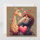 Carte Dessin de Saint Valentin sur mesure (Devant)