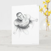 Carte Dessin de Superman (Fleur jaune)