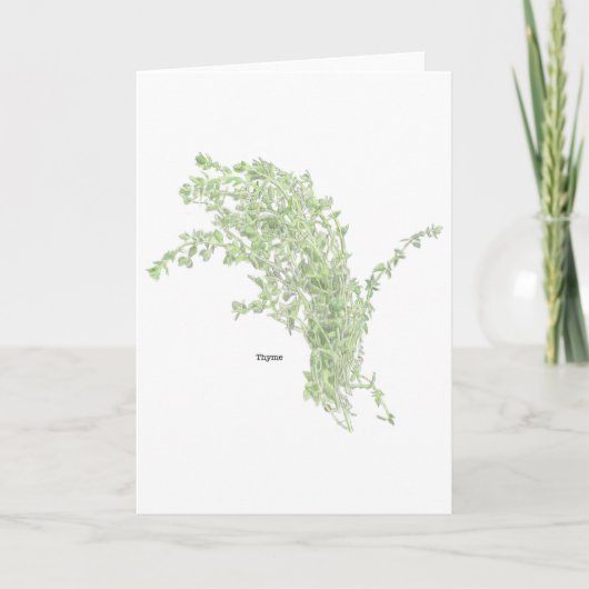Carte Dessin de thym (Devant)
