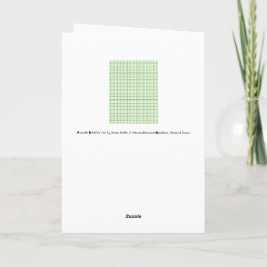 Carte Dessin d'esquisse sur la feuille de papier de lign (Dos)