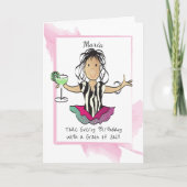 Carte Dessin Drôle Dit Margarita Anniversaire (Devant)