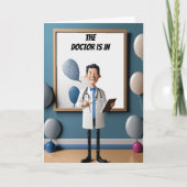Carte Dessin Drôle Docteur Anniversaire (Devant)
