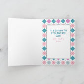 Carte Dessin Drôle Femme De Golf Dit Sassy Anniversaire (Intérieur)