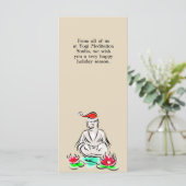 Carte Dessin du Bouddha de Noël (Debout devant)