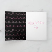 Carte Dessin du coeur griffé par le néon de la Saint-Val (Intérieur)