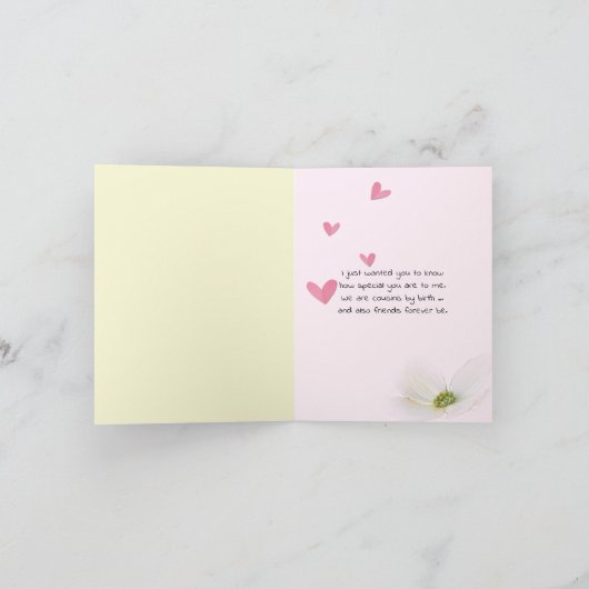 Carte dessin du cousin (Intérieur)