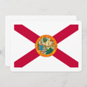Carte Dessin du drapeau de l'État de Floride (Devant / Derrière)