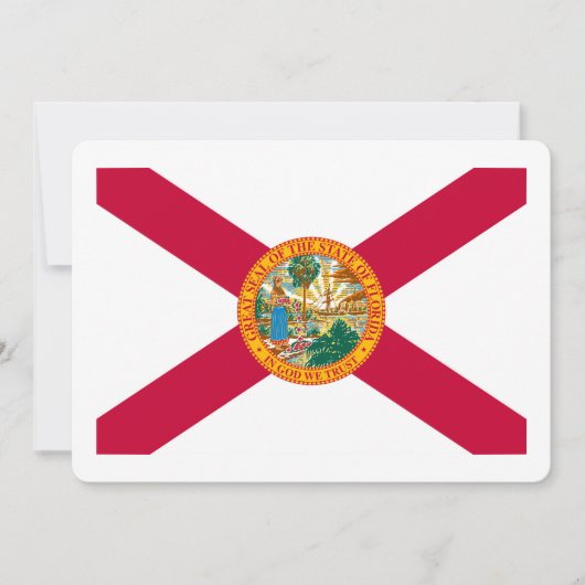 Carte Dessin du drapeau de l'État de Floride (Devant)