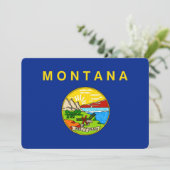 Carte Dessin du drapeau de l'État du Montana (Debout devant)
