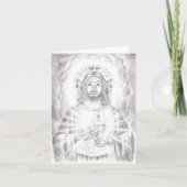 Carte Dessin du "Sacré Coeur de Jésus", Jenny McLaughlin (Devant)