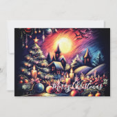 Carte Dessin dur Pastel Scène de Noël (Devant)