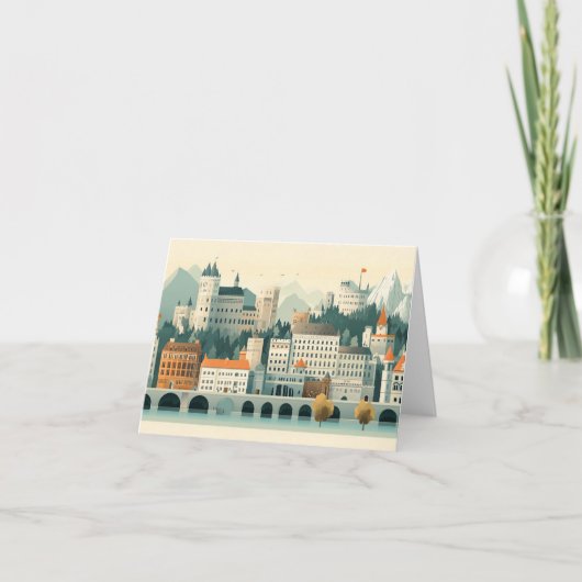 Carte Dessin graphique d'architecture Cityscape (Devant)