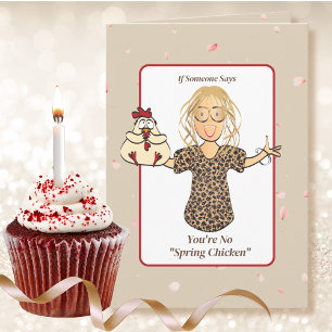 Carte Dessin humoristique de femme drôle Dit 40e anniver