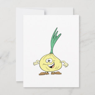 Carte dessin humoristique sur l'oignon