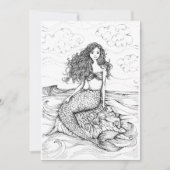 CARTE DESSIN MERMAID (Devant)