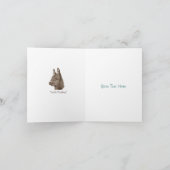 Carte dessin original de l'âne Cute (Intérieur)