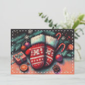 Carte Dessin Pastel Dessin Noël Mitte (Debout devant)