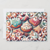 Carte Dessin Pastel Dessin Noël Motif de vacances Cookie (Devant)