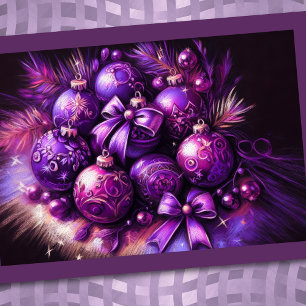 Carte Dessin Pastel Dessin Noël Motif Vacances Purple