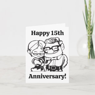Carte Dessin personnalisé en couple d'anniversaire