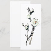 Carte Dessin rose mignon (Devant / Derrière)