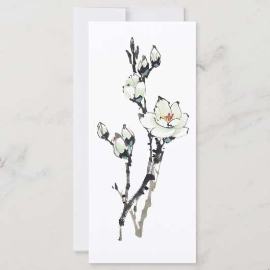Carte Dessin rose mignon (Devant)