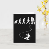 Carte Dessin Simple Evolution Snowboard (Fleur jaune)