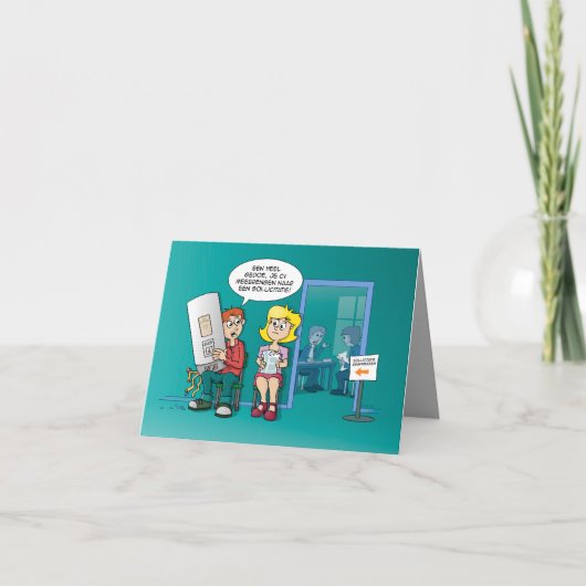 Carte dessin; sollicitation avec un CV (Devant)