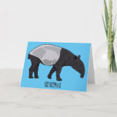 Carte Dessin sur Tapir (Devant)