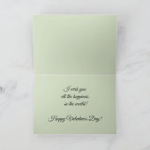 Carte Dessin vintage blanc, roux, rose rouge (Intérieur)