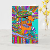 Carte Dessiné à la main par EDDArt - Pharaoh 1 (Fleur jaune)