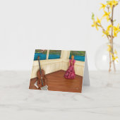 Carte Dessiné loin (Fleur jaune)