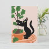 Carte dessinée à la main avec des plantes en pot,  (Debout devant)