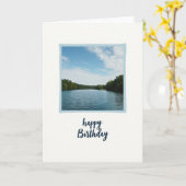 Carte dessinée à la main du lac paisible (Fleur jaune)
