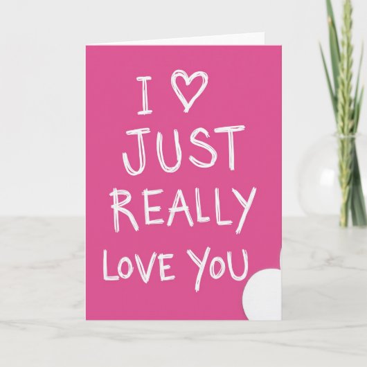 Carte dessinée à la main 'Je t'aime' (Devant)