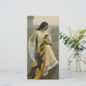 Carte Dessiner le drapeau standard (Femme médiévale) (Debout devant)