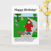 Carte Dessiner un blanc - Dog Park - Customisez-le (Fleur jaune)