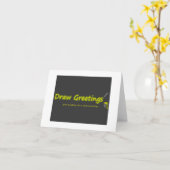 Carte DessinerCarteVoeux (Fleur jaune)