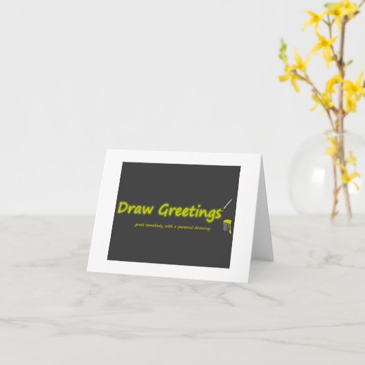 Carte DessinerCarteVoeux (Fleur jaune)