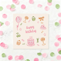 Dessins fantaisistes Joyeux Anniversaire