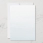 Carte Destination mariage bleu aquarelle (Dos)