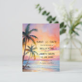 Carte Destination Sunset Beach Wedding (Debout devant)