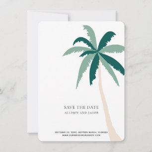 Carte Destination Tropical Beach Wedding Enregistrer la