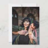 Carte Destination Wedding Tropical Beach Save the Date  (Dos)