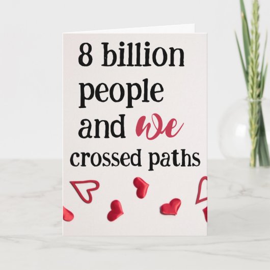 Carte Destinée pour la Saint-Valentin (Devant)