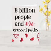 Carte Destinée pour la Saint-Valentin (Fleur jaune)