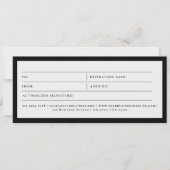 Carte Détail automatique Certificat cadeau de nettoyage (Devant)